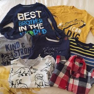 2T boys long and short sleeve t-shirts